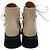 Botas de combate Kurt en cuero Grege Laurence Dacade Beige - vista 5