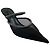 Casadei Mimi Mules aus schwarzem Mesh mit Kristallen
