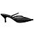Casadei Mimi Mules aus schwarzem Mesh mit Kristallen - Ansicht 2