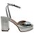 Sandali platform Jenna in pelle laminata argento Laurence Dacade - vista 2