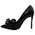 Décolleté Casadei Judith Julia in pelle nera con fiocco di strass Nero - vista 3
