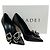 Décolleté Casadei Judith Julia in pelle nera con fiocco di strass Nero - vista 6