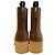 Botas Chelsea Platform Double Stack de ante marrón R13 Castaño - vista 5