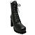 Stivaletti stringati York in pelle nera Gianvito Rossi Nero