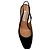 Décolleté Slingback Aquazzura Amore 95 in camoscio nero - vista 4