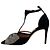 Décolleté Faye in camoscio nero Laurence Dacade con fiocco di strass - vista 3