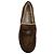 Casadei Mocassini Casade in camoscio marrone foderati in shearling - vista 4