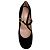 Décolleté Mary Ribbon in camoscio nero Gianvito Rossi - vista 4