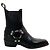 Paris Texas Botines Moto Helena de cuero negro - vista 2