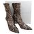 Stella Mc Cartney Botas Stella McCartney Coffee Iconic con estampado de reptil Castaño - vista 6