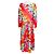 Autre Marque Molly Goddard Maxi-Kleid aus Mesh mit rotem Multidruck Mehrfarben - Ansicht 3
