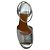 Sandali platform Jenna in pelle laminata argento Laurence Dacade - vista 4