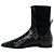 Totême Botines Toteme marrón oscuro con relieve de cocodrilo Castaño - vista 3
