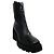 Jimmy Choo Black Smooth Leather Eugenie 80 Zip Front Booties