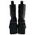 Jimmy Choo Black Smooth Leather Eugenie 80 Zip Front Booties - view 5