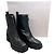 Jimmy Choo Black Smooth Leather Eugenie 80 Zip Front Booties - view 6