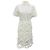 Jonathan Simkhai Simkhai White Colette Floral Guipure Applique Midi-Kleid Weiß