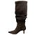 Jonathan Simkhai Botas slouchy Jordi de ante marrón Simkhai Castaño - vista 3