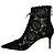 Designers Remix Stivaletti con lacci Arteana Black Suede / Lace Nero - vista 3