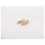 Chanel CC Brosche in Goldoptik mit Steppdesign und Strass Golden - Ansicht 2