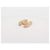 Chanel CC Brosche in Goldoptik mit Steppdesign und Strass Golden - Ansicht 4