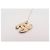 Chanel CC Brosche in Goldoptik mit Steppdesign und Strass Golden - Ansicht 5