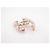 Chanel Brosche Double CC Gold Kristalle und Perlen Golden - Ansicht 4