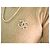 Chanel Brosche Double CC Gold Kristalle und Perlen Golden - Ansicht 6