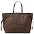 Borsa Tote Louis Vuitton Damier Ebene Neverfull GM Marrone