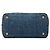 Borsa Tote Satchel Prada Small Denim Canapa Logo Blu - vista 3