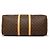 Borsa da viaggio Louis Vuitton Monogram Keepall 55 Marrone - vista 3