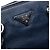 Borsa Prada Vitello Daino con Doppio Manico Blu - vista 5