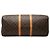 Borsa da viaggio Louis Vuitton Monogram Keepall 55 Marrone - vista 3