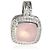 Pendente Albion David Yurman in argento sterling, quarzo rosa e diamante