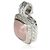 Pendente Albion David Yurman in argento sterling, quarzo rosa e diamante - vista 2