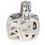 Pendente Albion David Yurman in argento sterling, quarzo rosa e diamante - vista 3