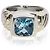 Anillo Noblesse David Yurman en oro amarillo, plata de ley y topacio