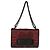 Borsa a patta J'Adior Christian Dior nera e rossa con cuore e trifoglio ricamati e perline, catena Nero - vista 5