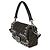 Bolsa Baguette Fendi marrom em jacquard FF com strass e cristais - vista 3