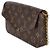 Louis Vuitton Fuchsia Monogram Canvas Felicie Pochette Marrone - vista 3
