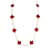 Van Cleef & Arpels Yellow Gold Carnelian Vintage Alhambra Necklace  - view 1