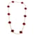 Van Cleef & Arpels Yellow Gold Carnelian Vintage Alhambra Necklace  - view 2