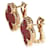Van Cleef & Arpels Yellow Gold Carnelian Vintage Alhambra Ohrringe  - Ansicht 4