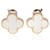Van Cleef & Arpels Yellow Gold Mother Of Pearl Vintage Alhambra Earrings  - view 1