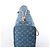 Borsa a tracolla Louis Vuitton Neverfull MM Monogram Denim in blu M13192 - vista 9