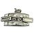 Clutch Gucci GG Shima Mirror Effect Argento - vista 7