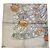 Hermès Foulard in seta Hermes Grande Roue Ferris Wheel Carré 90 Multicolore Bianco sporco