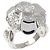 Anello Chanel Camellia in oro bianco 18K e diamante D'oro