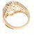 Anel Chanel Camellia em ouro rosa 18K e diamante Dourado - vista 3