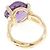 Anello Chanel Ametista e Diamanti in Oro Giallo D'oro - vista 3
